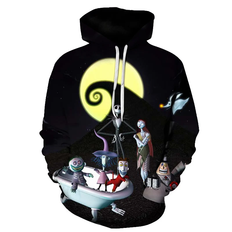 BZPOVB jack skellington Jack Sally 3d harajuku hoodies Sweatshirt Winter Nightmare Before Christmas Halloween streetwear - Цвет: LMWY-328