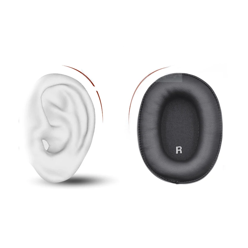 1 Pair Replacement Earphone Ear Pads Earpads Sponge Soft Foam Cushion For Audio Technica ATH-SR9 DSR9BT Headsets