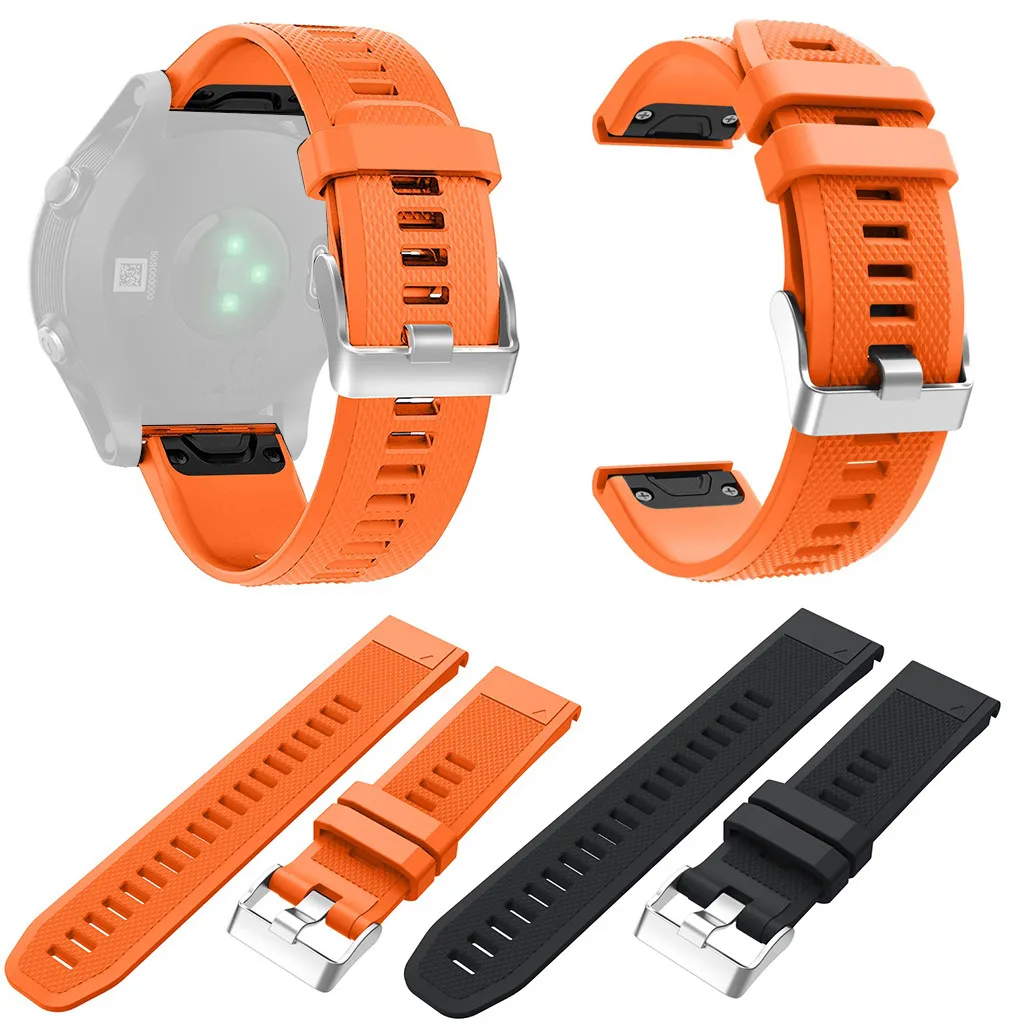 

2020 Fashion Adjustable Soft Printing Replacement Silicone Soft Watch Band Wriststrap For Garmin Forerunner 945 Watch #40