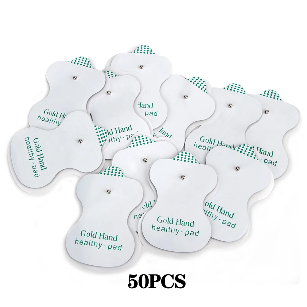 50pcs 50 шт./лот самоклеющиеся Сменные электроды для Tens акупунктуры Цифровая терапия машина длительный срок службы тонкий - Цвет: 50pcs