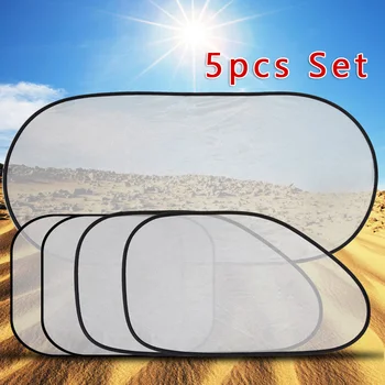 

Windshield Window Mesh Cover Rear Side Sunshade Sun Shade W/ 10*Suctions
