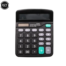 

1PCS Solar Calculator 12 Digit Dual Power Universal Calculator Home Office School Handheld Large Screen Desktop Calculators