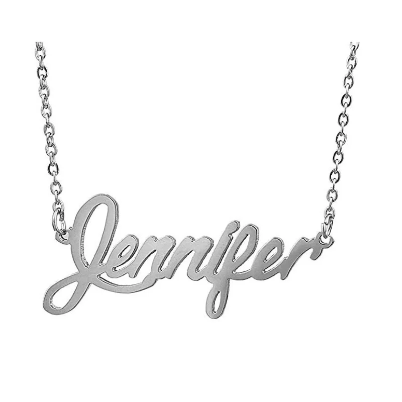 

Personalized Name Necklace Chain Women Custom Font Fascinating Pendant Nameplate Necklaces Jewelry Gift for Her Valentines Gift