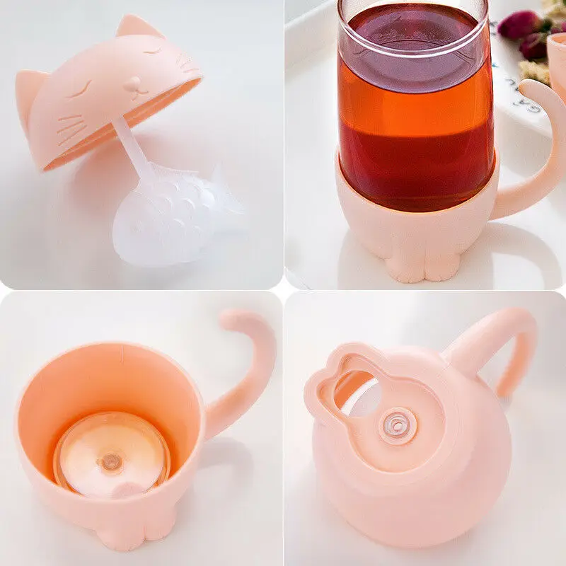 Креативный чайный ситечко для кошек, собак, термос для чая, травы, кружка, чайный горшок, чайные пакеты для чая и кофе, фильтр, посуда для напитков, кухонные инструменты