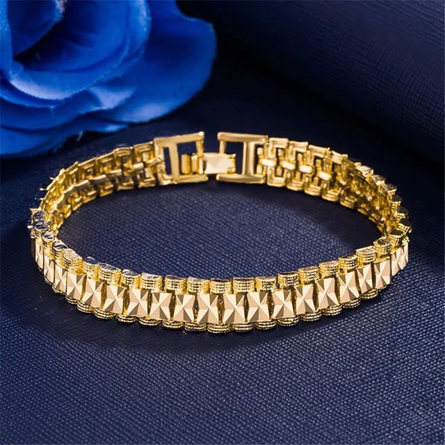 Designer Gold Plated Mens Bracelets at Rs 2500/piece | Gold Plated Bracelet  in Delhi | ID: 14723821612