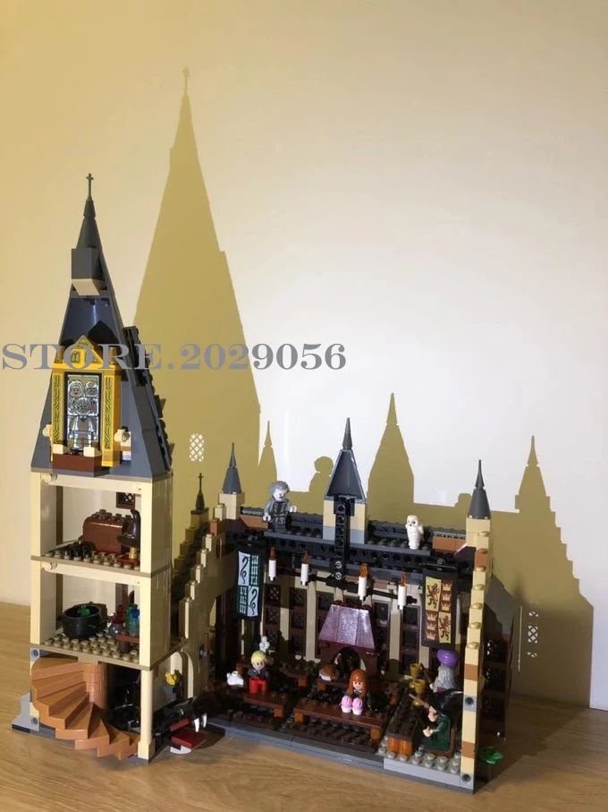 11007 Potter Magic World Movies Series H gwarts Great Hall 878 шт. модели строительных блоков Кирпичи совместимые 75954 16052