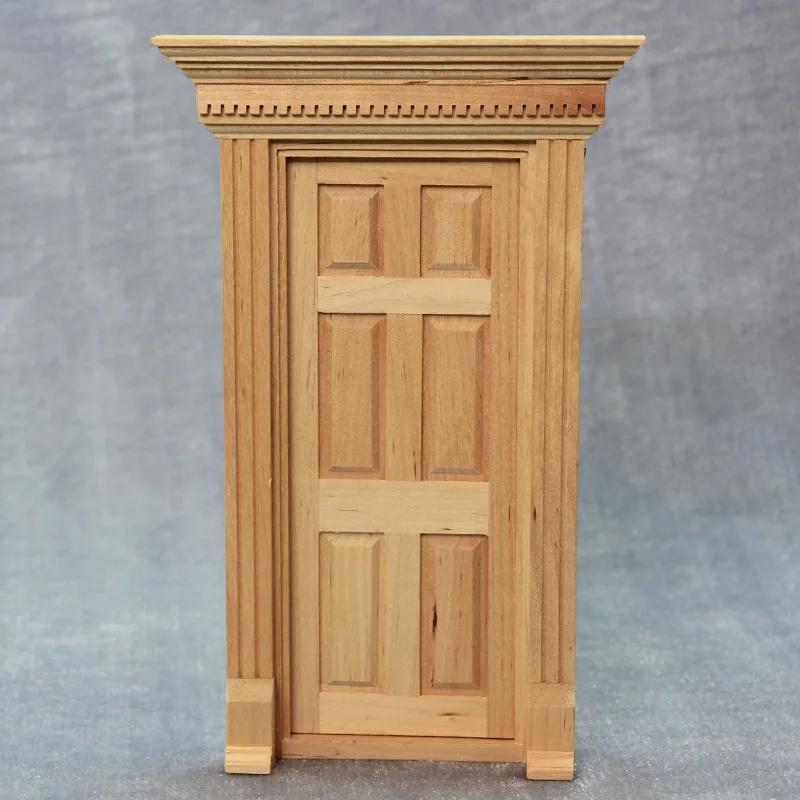 Miniature 1:144 Scale Natural Wood Dollhouse for the DOLLHOUSE Rounded Windows