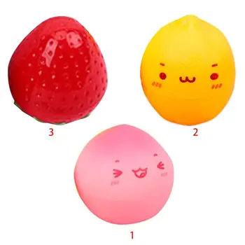 

Funny Peach Lemon Strawberry Shaped Hand Cream Fruit Flavor Moisturizing Lotion