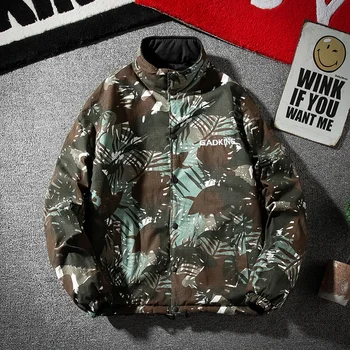 

2019 Casacos Chaquetas Hombre Double-faced New Cotton Suit Male Jacket Plus Coat Men Loose Casual To Keep Warm Parka Outdoor