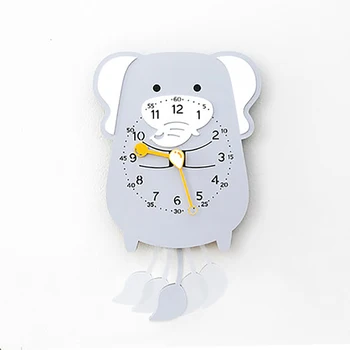

Europe Design Kids Wall Clock Creative Design Modern Cartoon Decorations Living Room Wall Clock Wood Bathroom Clock Home W