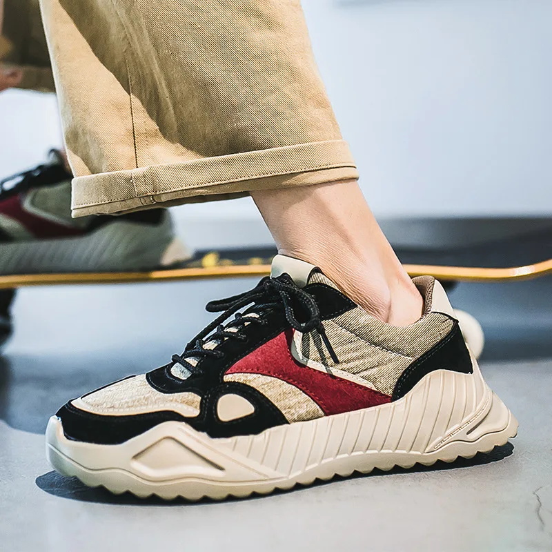 Nice New Autumn Summer Men Dad Shoes Trainers Platform Casual Shoes Man Mesh Breathable Fashion Chunky Sneakers Tenis Masculino