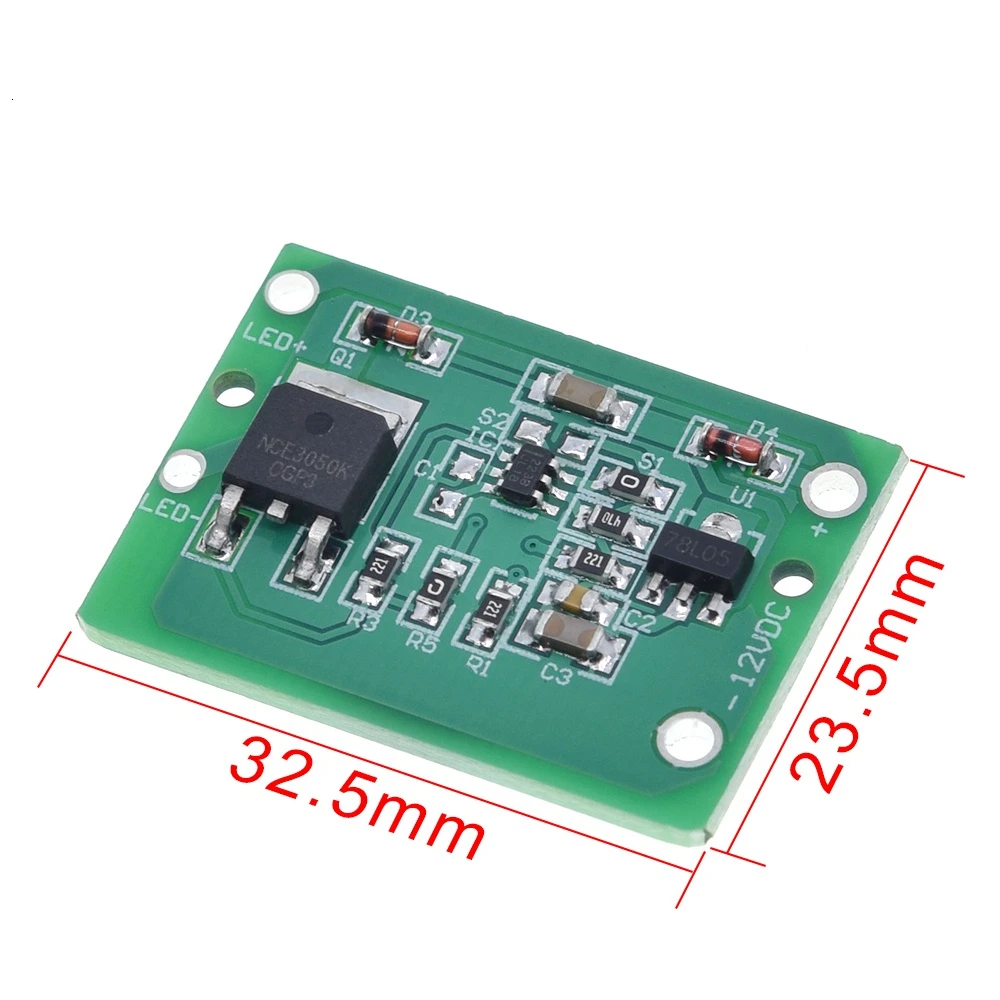 TZT 1/3PCS 12V Kapazitive Touch Schalter Sensor Modul Push Button Berühren Schlüssel Modul Jog Latch mit Relais DC 6-20V 3A – Detail 8