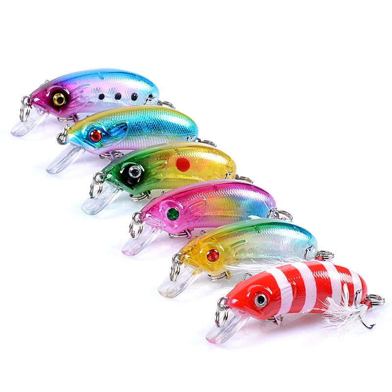 

1 pcs Fishing Lure 5.1cm/7.2g Minnow Laser Hard Bait Japan Mini Crankbait Carp Fishing Wobblers Treble Hooks tackle