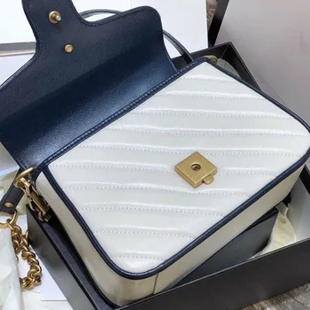 

Women Genuine Leather Luxury Crossbody Messenger Bag Hasp Buckle Chain Handbag Shoulder Bags For Female 2020 New Fashion