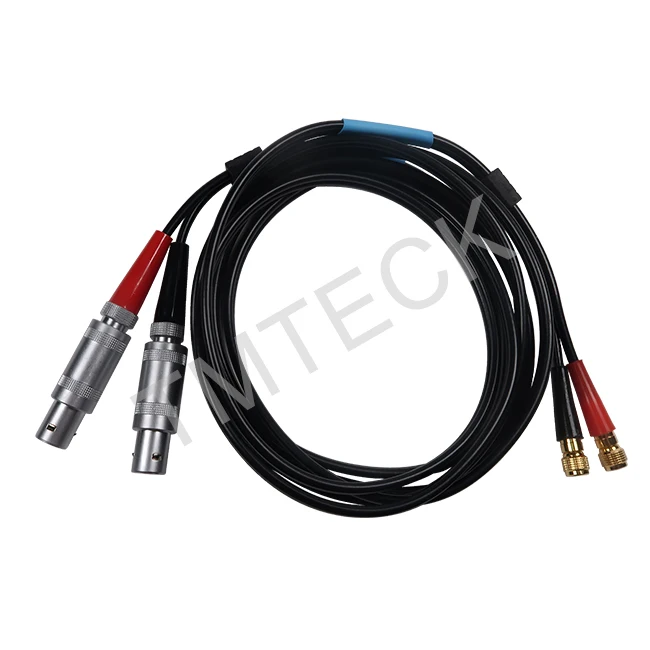 UT cable for flaw detector compatible with style Lemo 1 to Subvis Dual RG174 Industrial coaxial cable