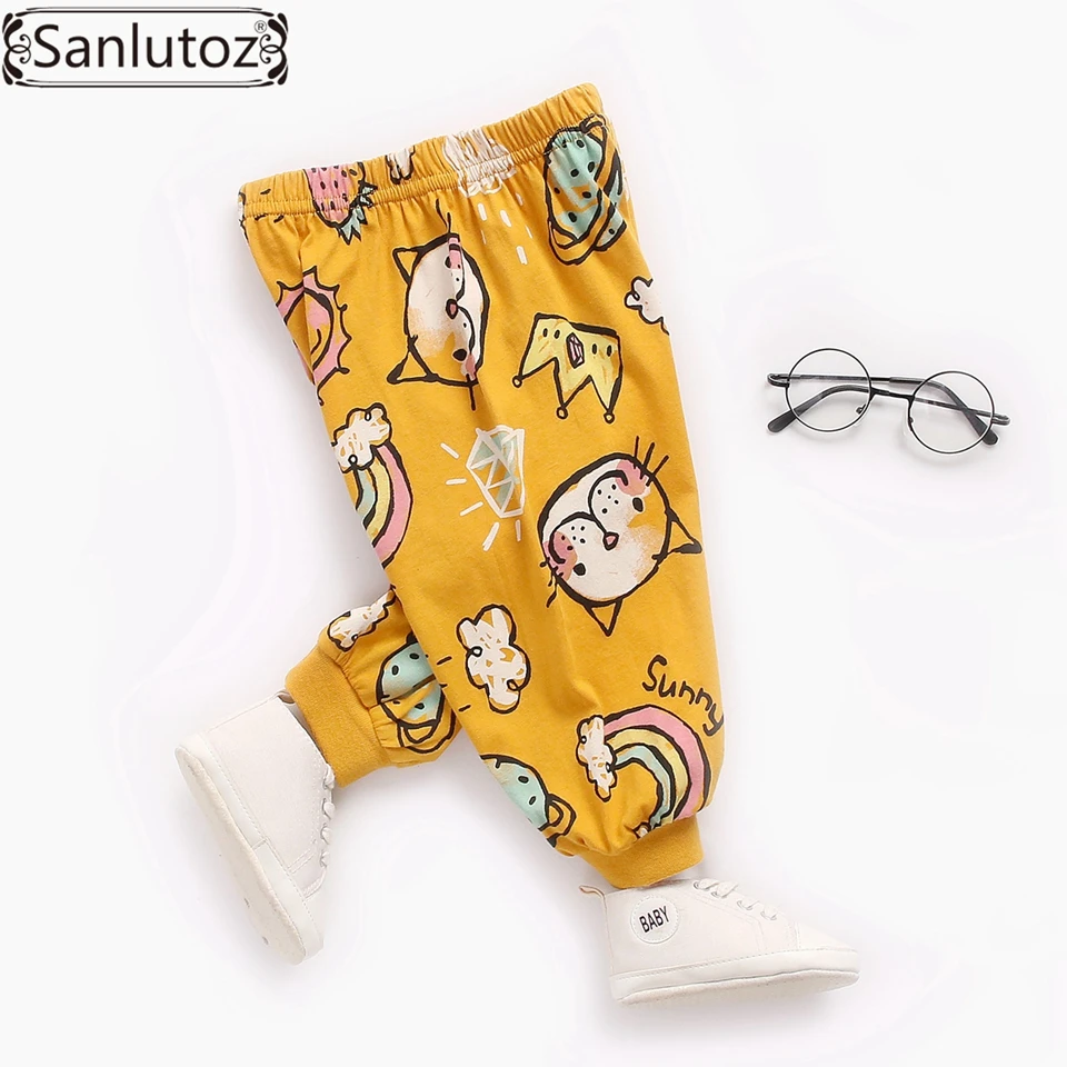 Sanlutoz Newborn Baby Boys Pants Cartoon Kids Baby Trousers Autumn
