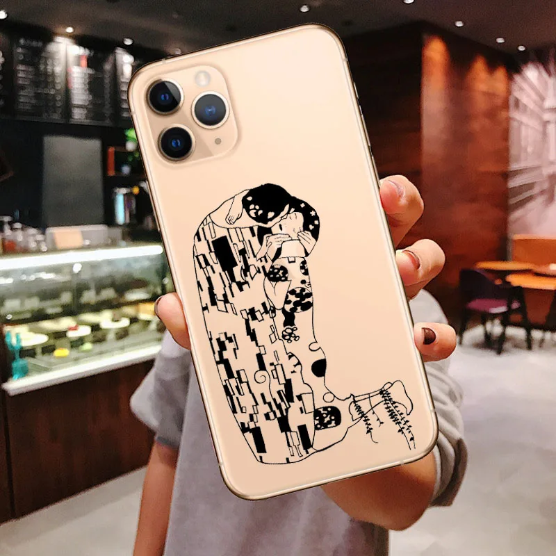 Мягкий чехол для iPhone11 Pro Max X XR Xs Max 6 6s 7 8 Plus с рисунком маслом Gustav Klimt