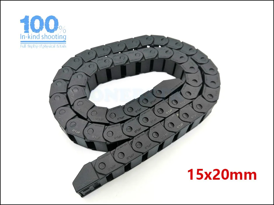 JFLO 1Meter 15x20 15x30 Drag chain Wire Carrier cable Bridge type non-opening with end connectors Tanks Towline Free shipping 11