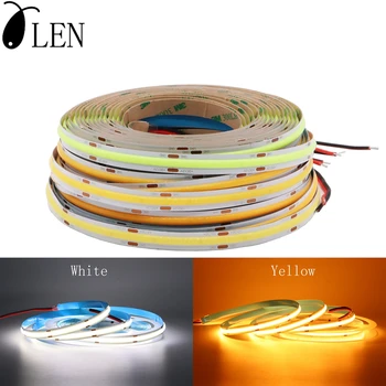 

DC12/24V FCOB LED Strip Light 8mm/10mm High Density 384Leds/m 528Leds/m Flex LED Tape Light Dimmable FOB Linear Ribbon