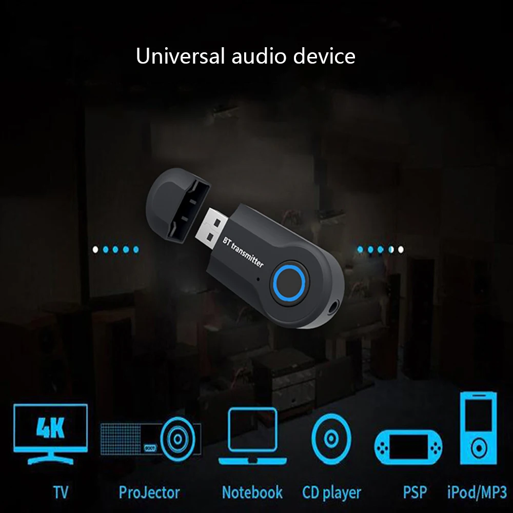 Автомобильный USB fm-передатчик Bluetooth аудио музыкальный передатчик беспроводной адаптер портативный стерео для ТВ телефона ПК ТВ DVD ПК MP3
