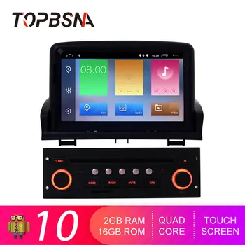 

TOPBSNA Android 10 Car DVD Player For Peugeot 307 2007-2011 GPS navigation multimedia tape recorder 1 din Car radio Stereo WIFI
