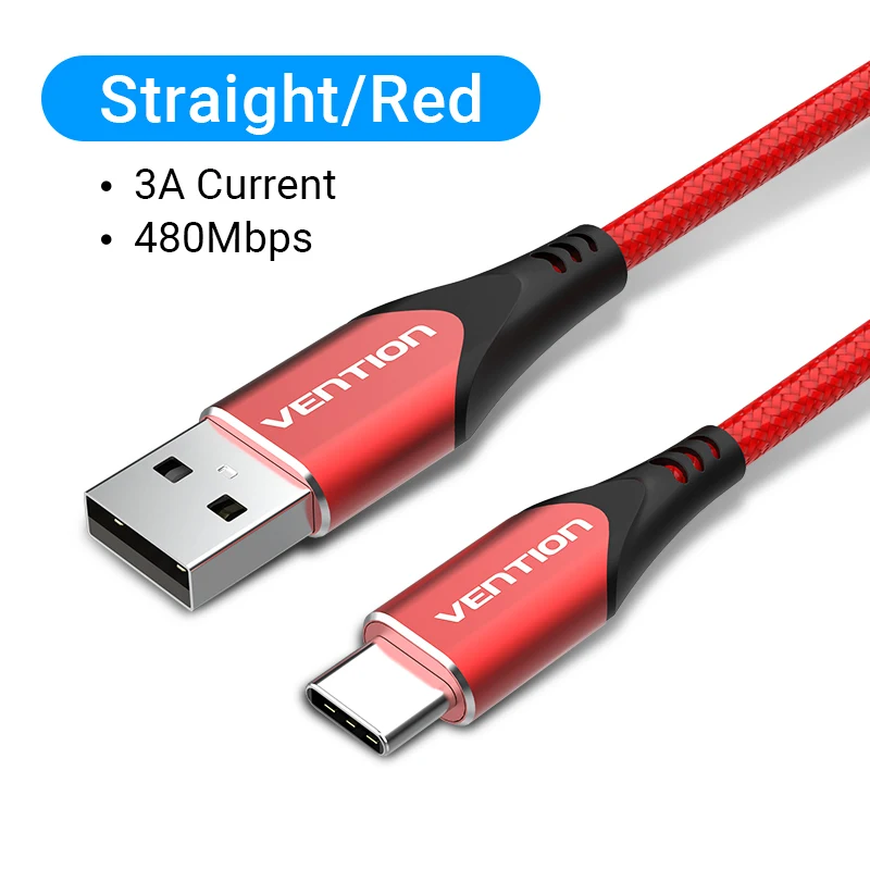 Vention USB Type C Cable 3A 90 Degree Charger Cable Fast Charge Game for Samsung S10 Xiaomi mi9 10 pro Phone USB C Cables Cord hdmi to phone Cables