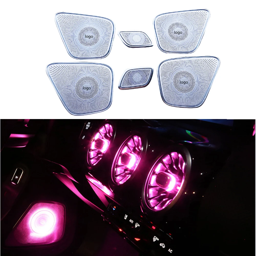 カーオーディオスピーカーカバーmercedex用led付ベンツaクラスw177 19 年車のドアスピーカー周囲ライト車アクセサリー Aliexpress 自動車 バイク