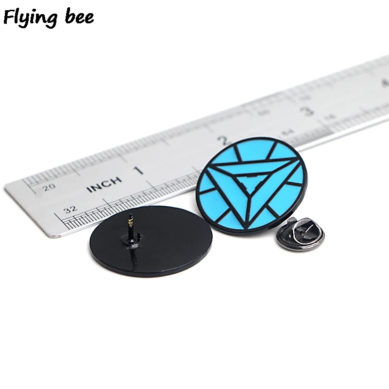 Flyingbee человек ядерный реактор брошь и булавка крутая эмалированная булавка Нагрудный значок булавка броши шляпа булавка куртка для женщин мужчин X0445