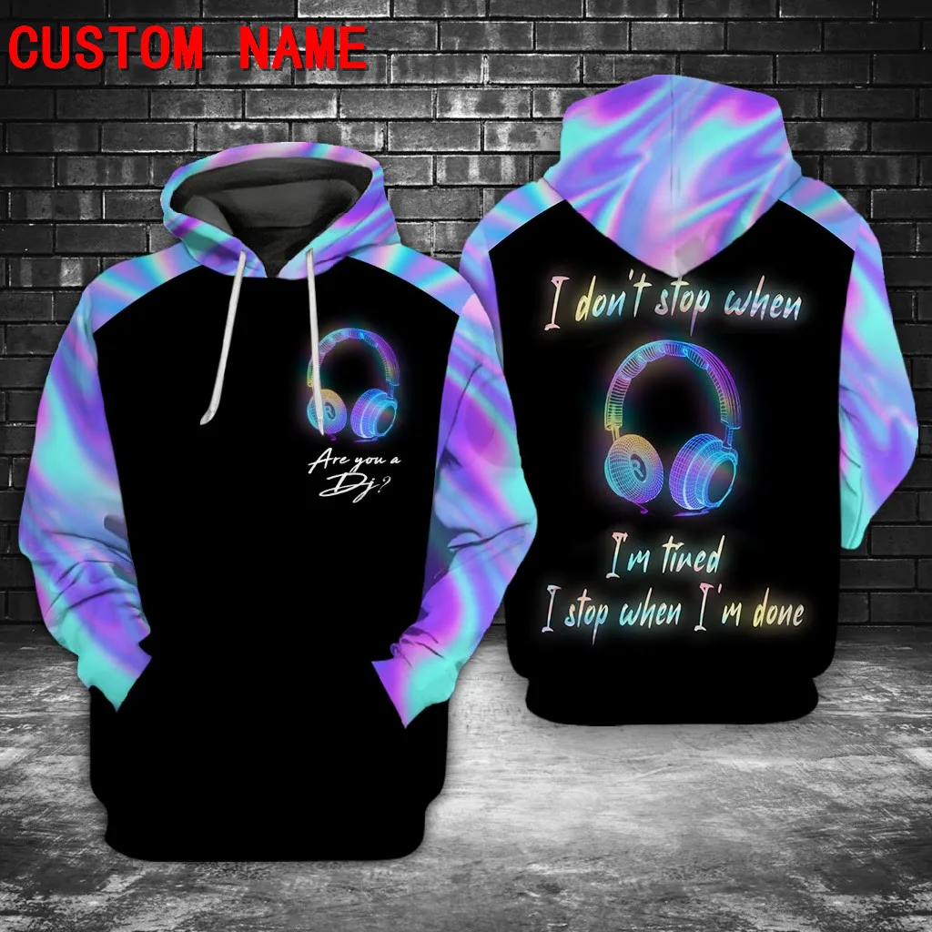 

PLstar Cosmos Newest 3Dprinted DJ Lover Custom Name Musci Harajuku Streetwear Pullover Unique Unisex Hoodies/Sweatshirt/Zip P-2