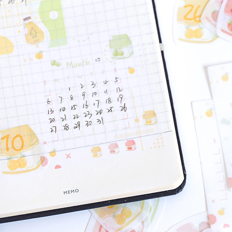 

64 Pcs/lot Number Writable Calendar sticker mini decoration paper sticker decoration DIY album diary scrapbooking label sticker