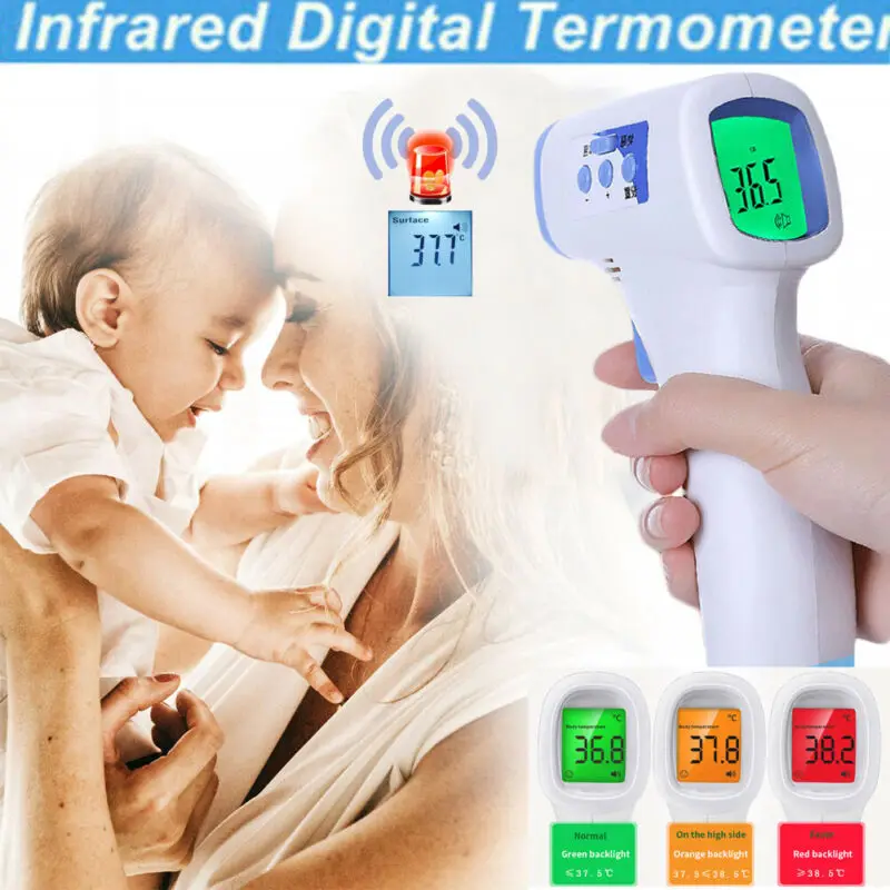 

2020 Multi-function Baby/Adult Digital Temperature Infrared Forehead Body Thermometer Gun Non-contact Temperature Measurement