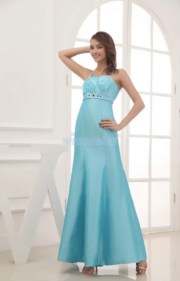 Vestido de novia,,, хит, официальное, небесно-голубое, длинное, дизайн, нестандартный размер/цвет, тафта, платье подружки невесты