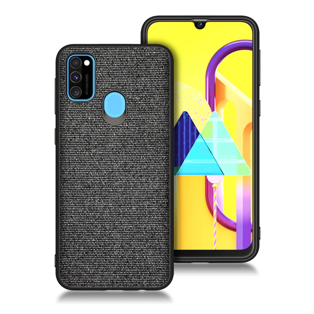 Для Galaxy M30s чехол, роскошный тканевый тонкий противоударный чехол с защитой от царапин для samsung Galaxy M30s A70s A20s Cqoue