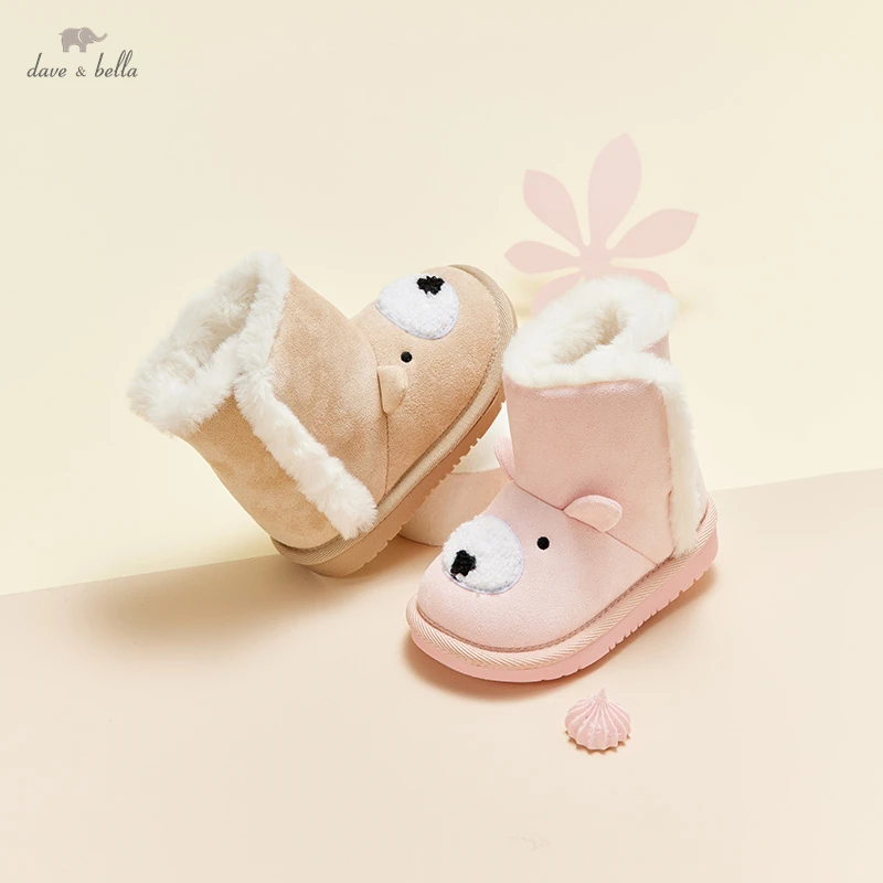 

DBS19537 Dave Bella winter unisex fashion cartoon boots children leather shoes kids girls boys high quality boots leather shoes