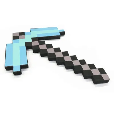

Newest design Size 45cm Minecrafted Blue Diamond Sword Soft EVA foam toys sword Gray Pickaxe For Children children toys