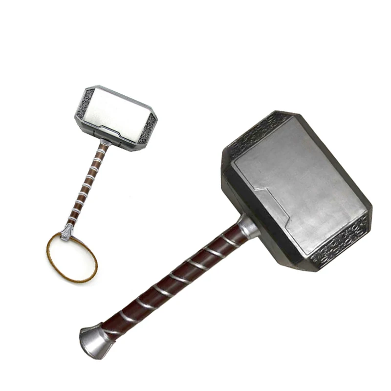 1:1 's Hammer 44cm/20cm Cosplay Thunder Weapons Model Figure Kids Gift Movie Role Playing Safety PU/metal Toy | Игрушки и хобби