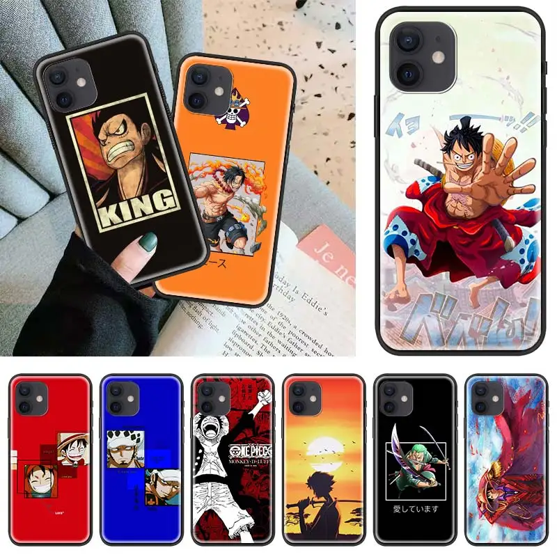 Comprar One Piece Luffy Anime Case For Apple Iphone 11 12 Pro 7 Xr X Xs Max 8 6 6s Plus Se 5 5s Coque Black Shell Phone Covers Phone Case Covers Aliexpress Con Cashback
