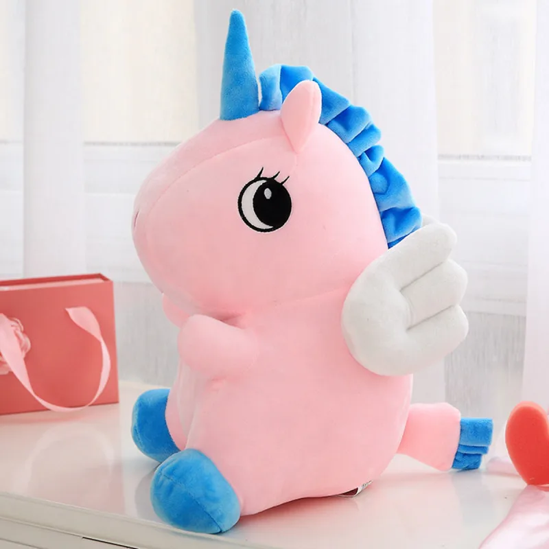 Мечта плюшевые игрушечные единороги для детей подарок для девочек Kawaii ангел лошадь мягкие животные Желтый Розовый Единорог плюшевые куклы
