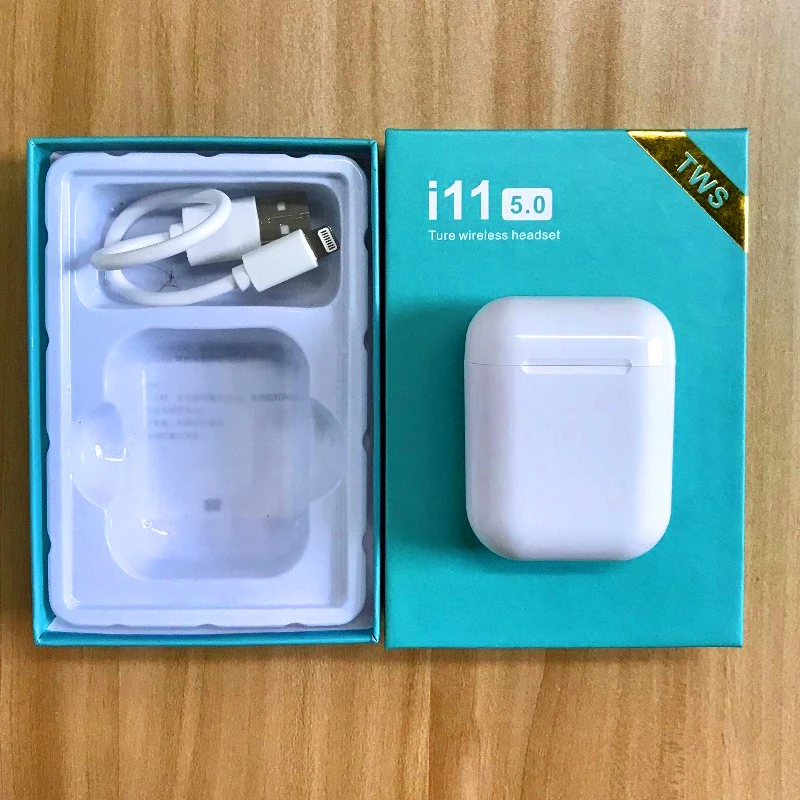 Новые беспроводные Bluetooth наушники простая Bluetooth гарнитура i11 TWS настоящая модная bluetooth-гарнитура чистый белый pk i99 i30 i200 i13