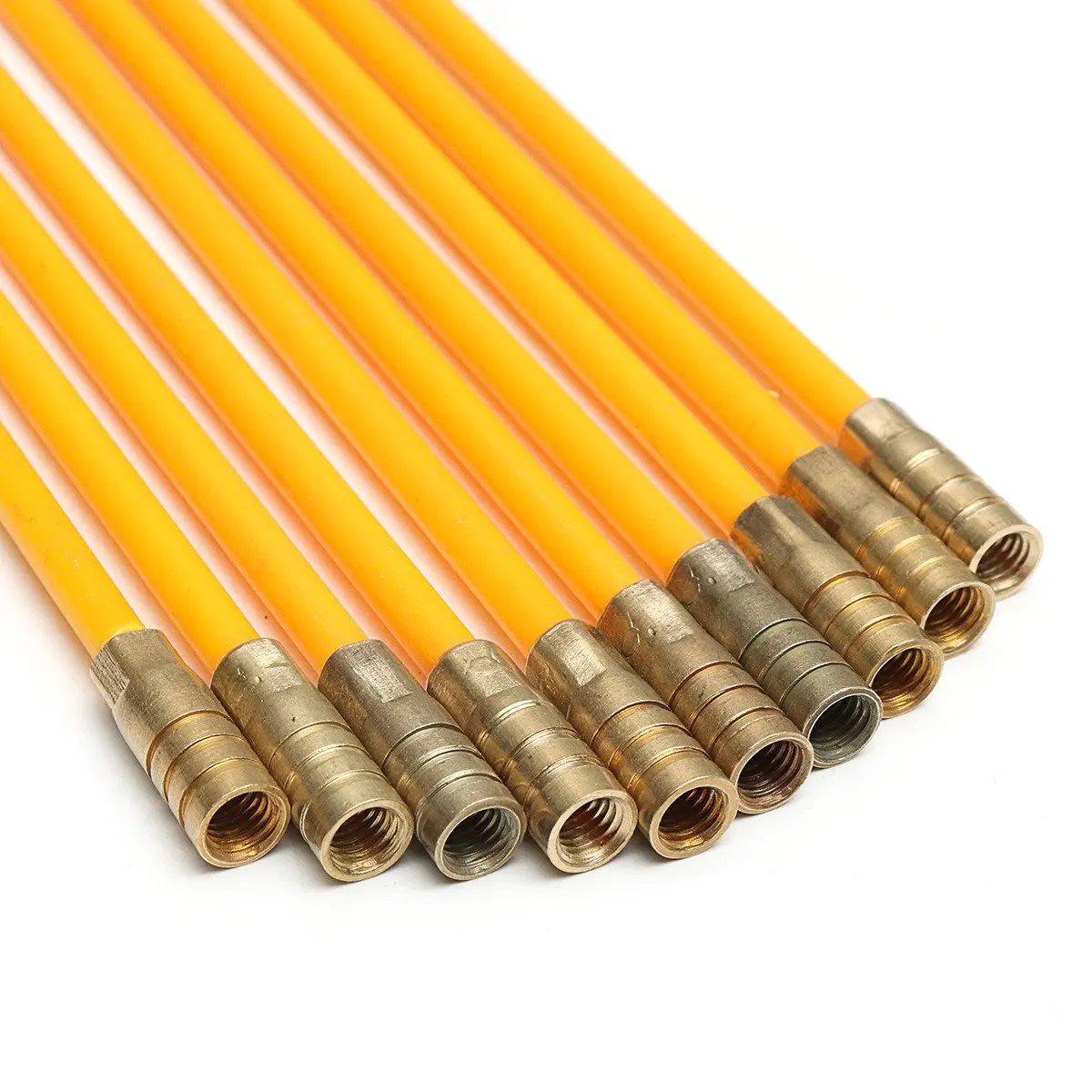 

Hot 10Pcs/Set Fiberglass Cable Push Puller Running Cable Wire Kit Wall Electrical Cable Installing Rods Wiring Accessories 4mm x