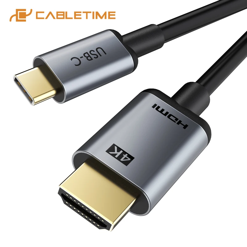 Кабель CABLETIME Type C-HDMI Thunderbolt 3 4K 30 Гц адаптер USB C для Huawei Mate Xiaomi 10 Oneplus 7 C374 | Электроника