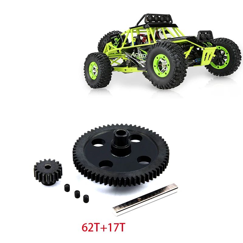 RC Cars luxury Wltoys 1:12 12428 12423 12429 FY-03 off-road vehicle remote control car metal center reduction gear 62T+17T motor gear accessori remote control car