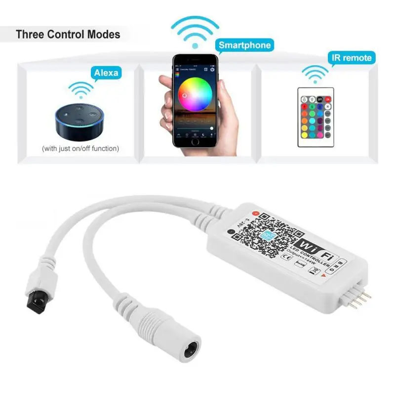 1 шт. Светодиодные ленты контроллер 24 клавиши RGB LED WI-FI ИК-пульт дистанционного
