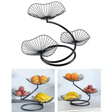 Assiette de fruits nordique créative, salon moderne, trois fer à repasser Simple multicouche couche de fruits, Plat S4M8 1 pièce