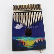 17 клавиш калимба, красное дерево тело «пианино для больших пальцев» музыкальный инструмент калимба аксессуары с звукоснимателем