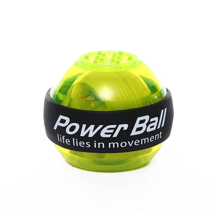 Зеленый LED Wrist Ball Trainer Gyroscope Strengthener Gyro Power Ball Arm Exerciser Power ball Exercise Machine Gym Fitness Equipment - Цвет: Зеленый