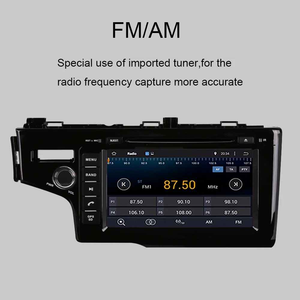 Flash Deal Android 9.0 4GB RAM Octa Core Car Radio Stereo DVD Multimedia Player For Honda Fit/Jazz Left Hand Driving2014-2019GPS Navigation 5