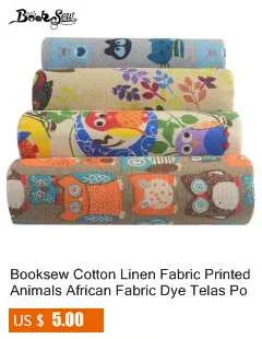 Booksew в африканском стиле Анкара Ткани в стиле пэчворк 2 шт./партия 40 х 50 см хлопковая прошитая Материал Tecido Tissu Tida ткани цветочный Tecido