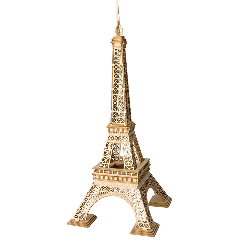 

DIY 3D Wooden Puzzle Eiffel Tower Assembly Model Wood Craft Kits Desk Decor Toys for Children TG501 Drop Shipping Wholesale