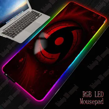

Yuzuoan Custom LOGO RGB Large Game Mouse Pad Naruto LED Colorful Light MousePad Desktop Computer Game Player Control Mouse Pad